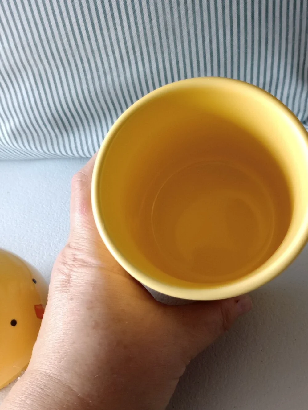 NIB Rae Dunn Yellow Ceramic Cotton 